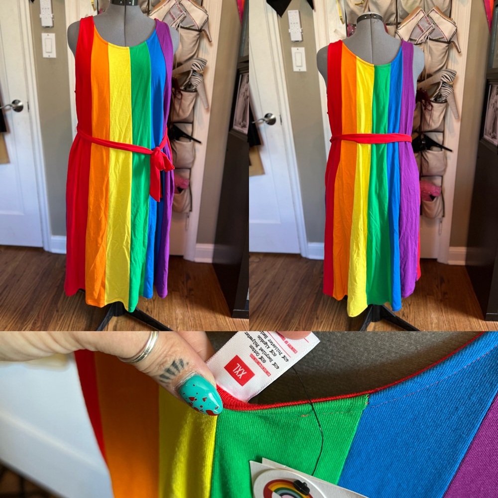 Target PRIDE rainbow dress. New with tags!